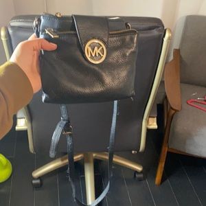 Michael Kors leather black purse